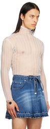 EGONlab White Transparent Turtleneck