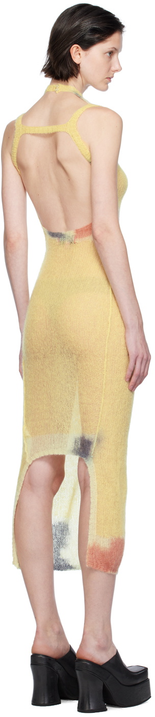 Eckhaus Latta Yellow Composition Midi Dress