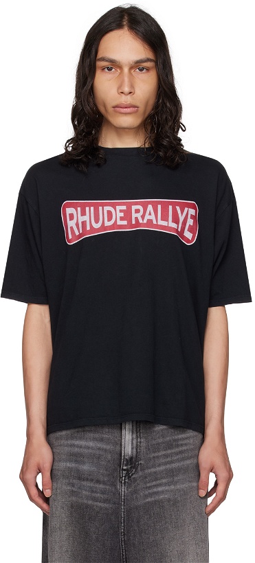 Photo: Rhude Black 'Rallye' T-Shirt