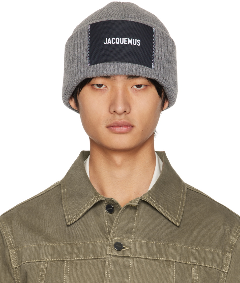 JACQUEMUS Navy Le Papier 'Le Bonnet' Beanie Jacquemus