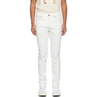 Nudie Jeans Off-White Lean Dean Jeans