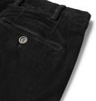 Canali - Black Cotton-Blend Corduroy Trousers - Black