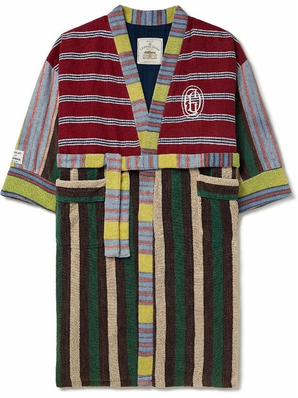 Photo: Gallery Dept. - Chateau Josue Logo-Embroidered Upcycled Cotton-Terry Robe - Multi