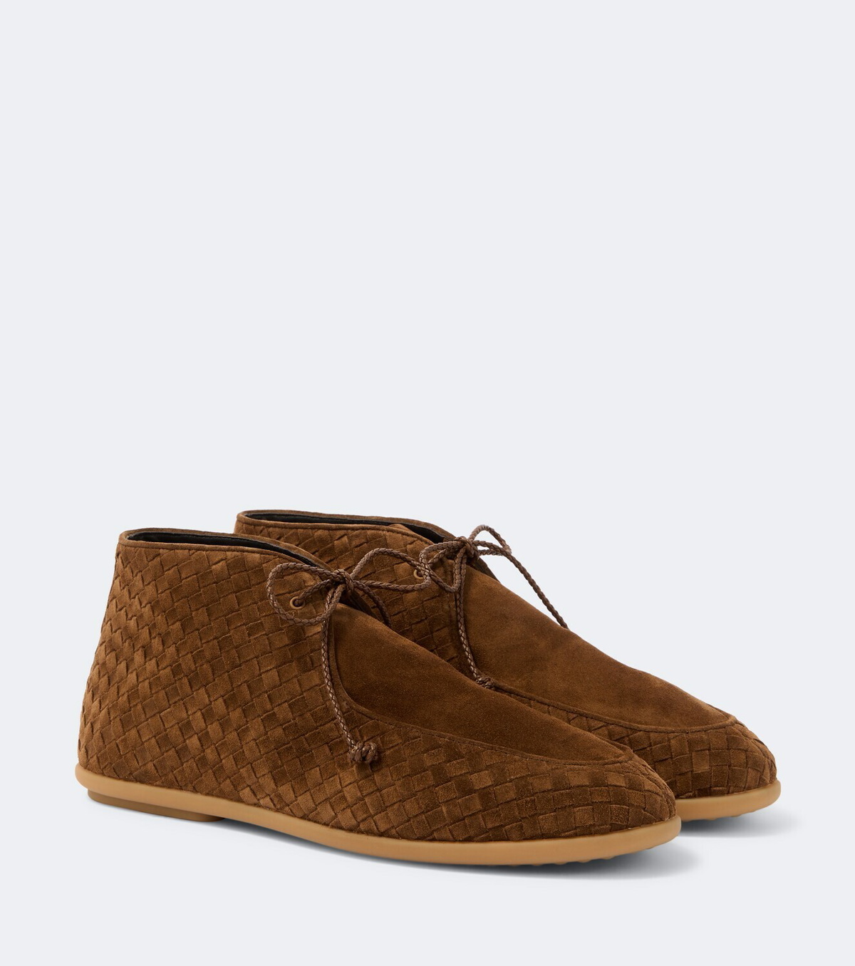 Bottega Veneta Intrecciato suede desert boots