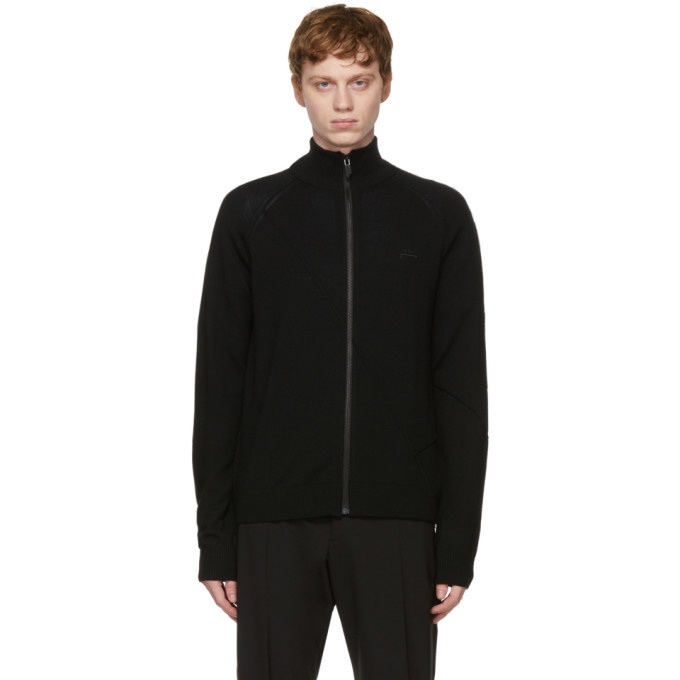 Photo: A-COLD-WALL* Black Merino Zip-Up Sweater