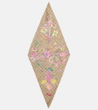 Gucci GG floral silk scarf