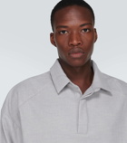 The Frankie Shop Dennis polo woven sweater