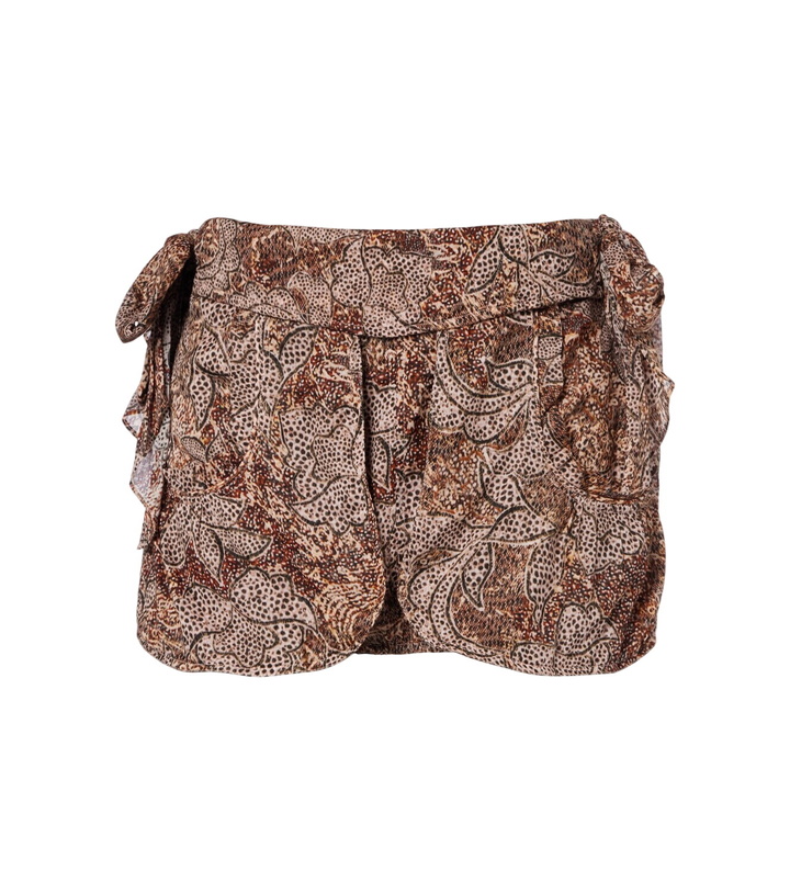 Photo: Isabel Marant Coralie printed cotton miniskirt