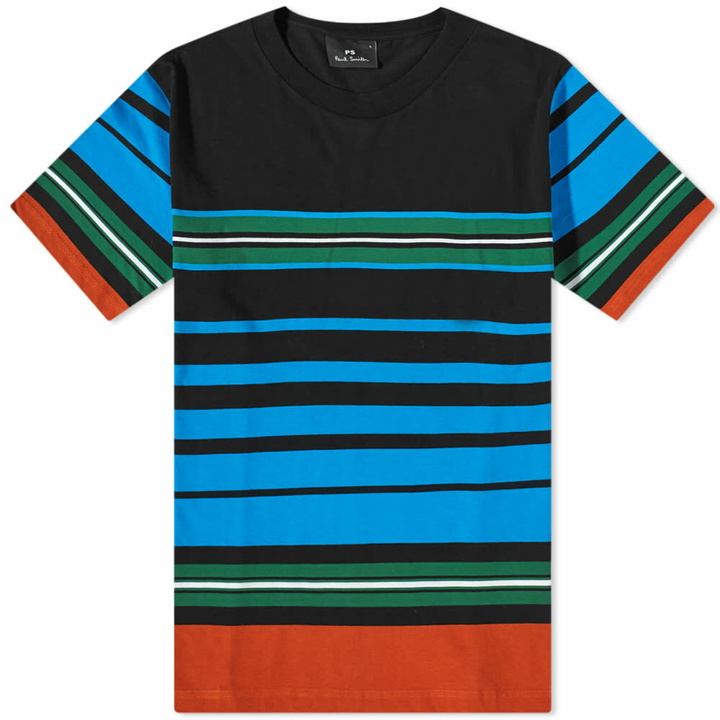Photo: Paul Smith Men's Bold Stripe T-Shirt in Multicolour