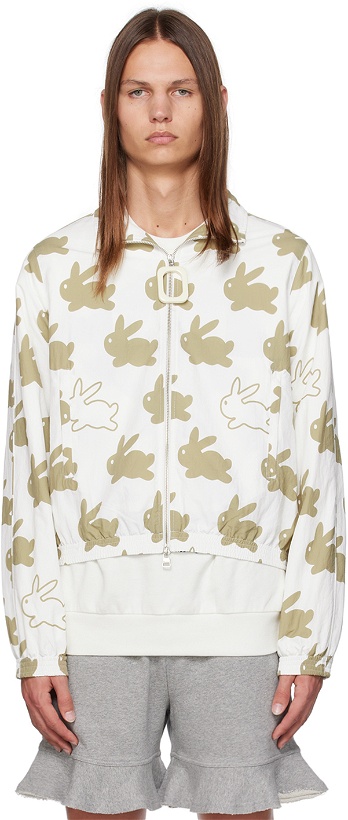 Photo: JW Anderson White & Brown All Over Bunny Track Jacket