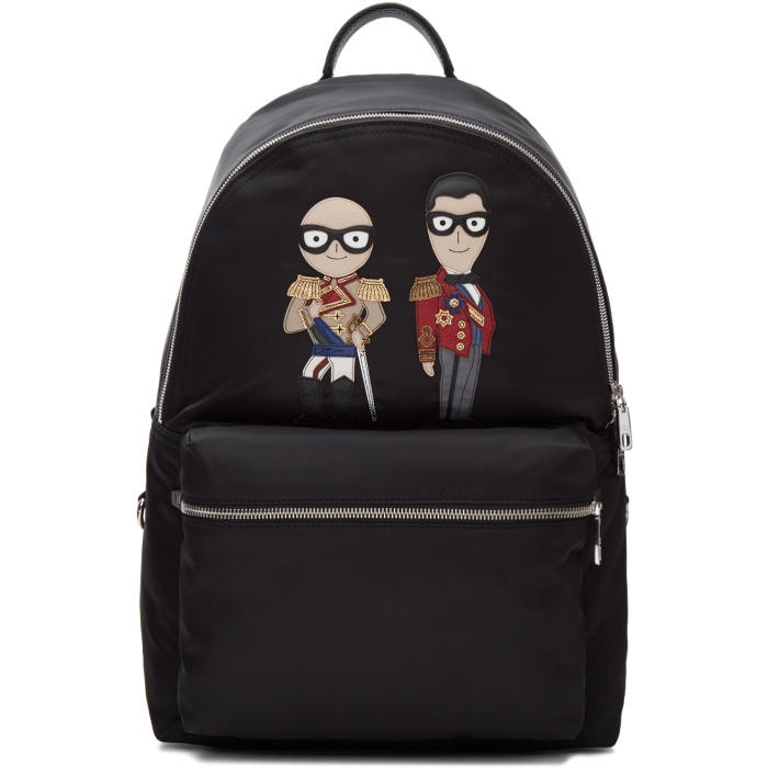 Photo: Dolce and Gabbana Black Knight Designers Backpack 