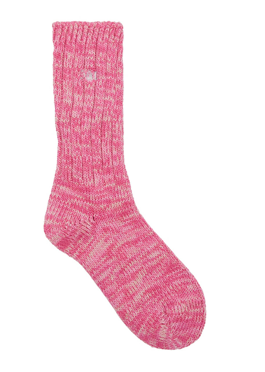 Desmond & Dempsey Really Warm Cotton-blend Socks Pink