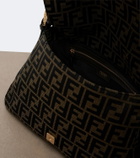 Fendi Baguette® Flap Medium FF Zucca canvas shoulder bag