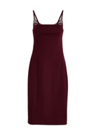 Clea Arlet Stretch-cotton Dress Dark Red