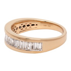 Adina Reyter Gold Large Heirloom Baguette Band Ring