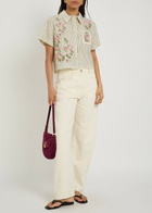 Agua BY Agua Bendita Virtuosa Embroidered Cotton-blend Shirt Multicoloured
