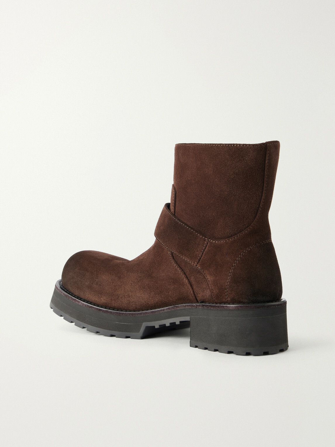 Balenciaga - Venom Waxed-Suede Desert Boots - Brown