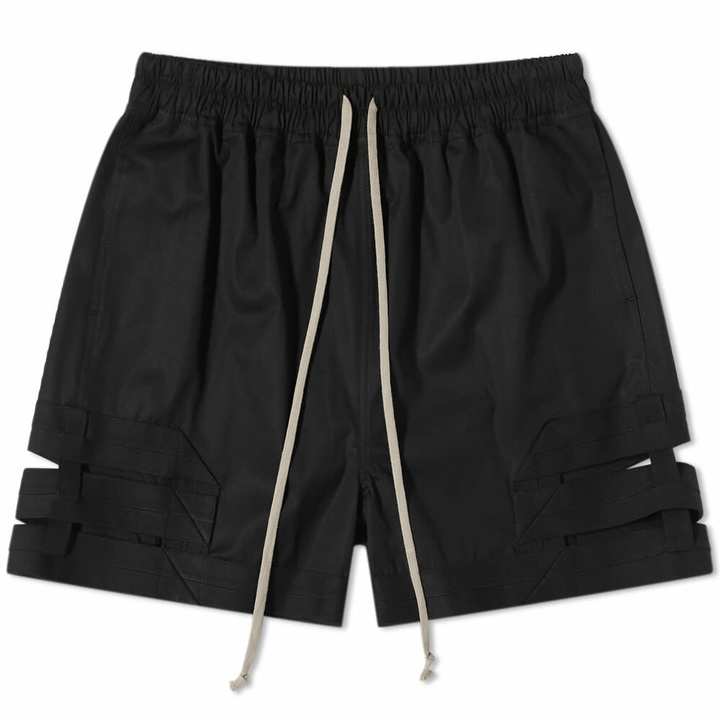 Photo: Rick Owens Men's Spartan Drawstring Shorts in Black