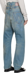 Vivienne Westwood Blue Buckle Back Jeans