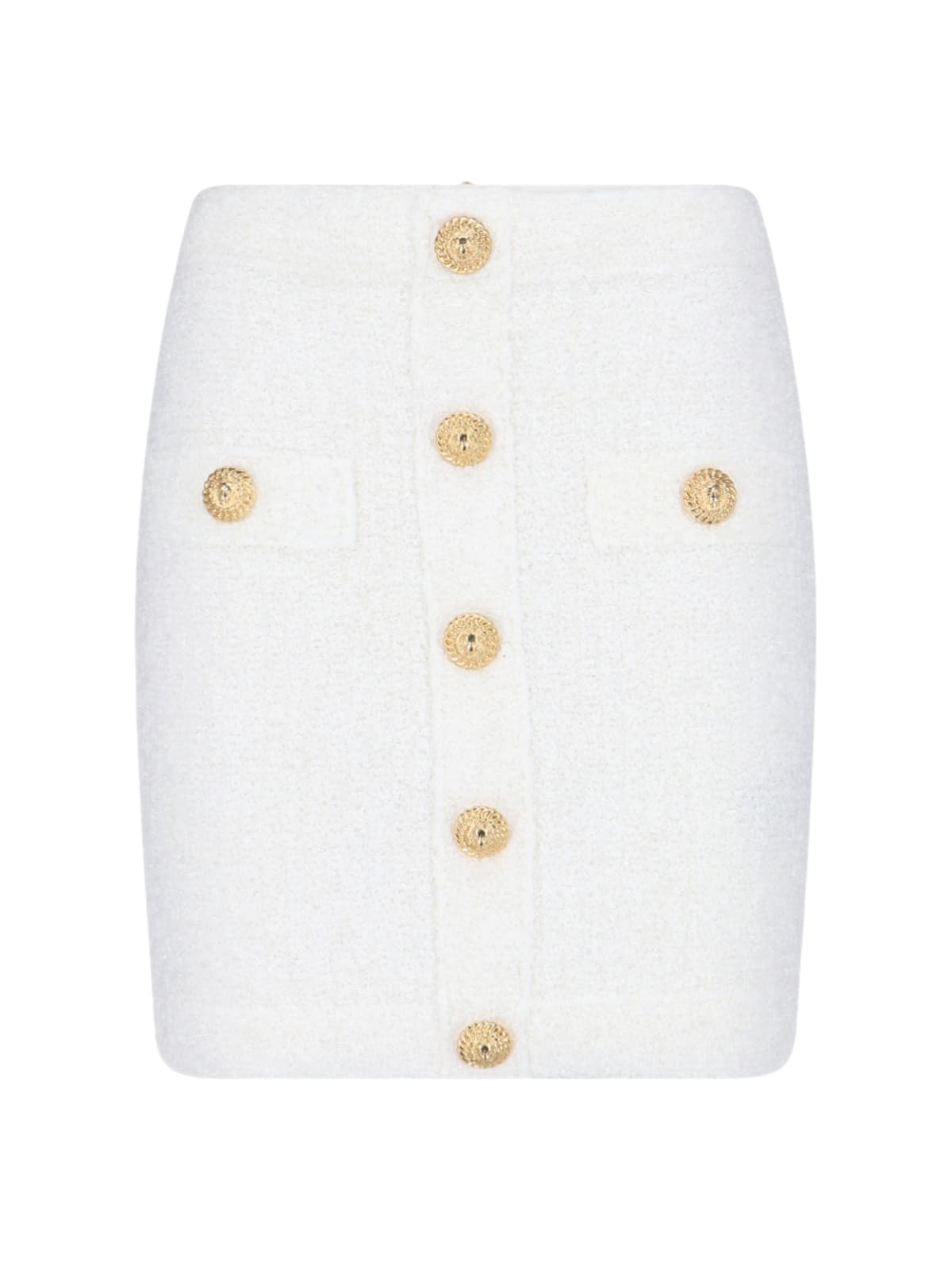 【送料&関税込】Balmain Hw Monogram Knit Knee Skirt Balmain Hw Monogram Knit Knee Skirt | italist