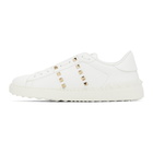 Valentino White Valentino Garavani Rockstud Untitled Sneakers