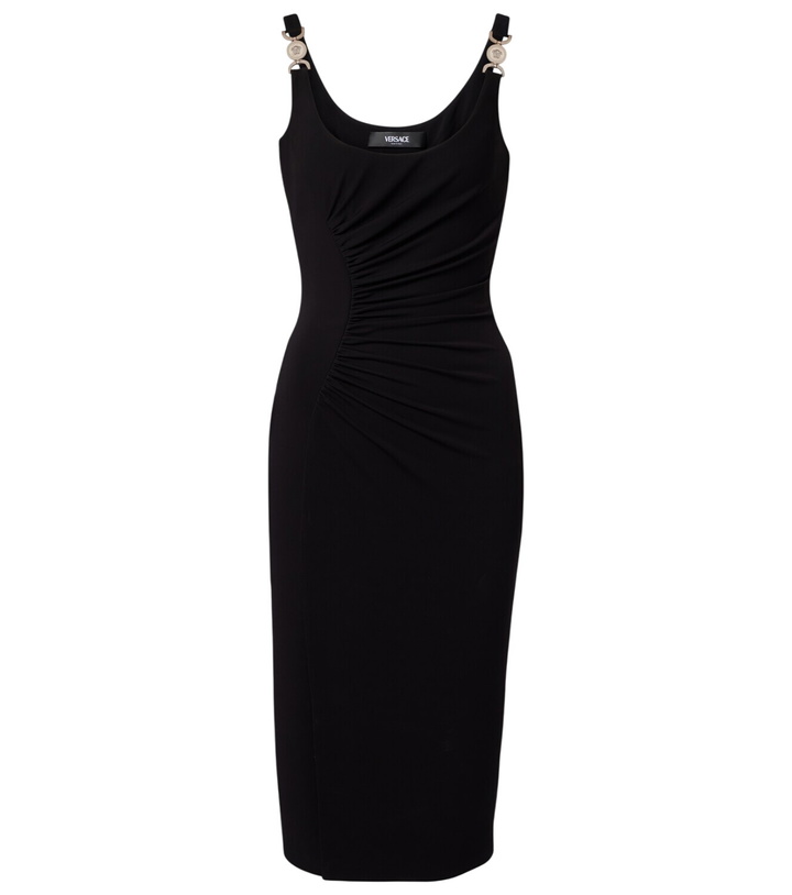 Photo: Versace Medusa crêpe jersey cocktail dress