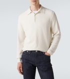 Brioni Cotton, silk, and cashmere polo sweater