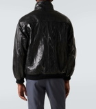Auralee Leather bomber jacket