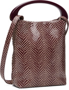 Dries Van Noten Burgundy Micro Leather Bag