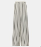 Joseph Hulin striped silk crêpe wide-leg pants