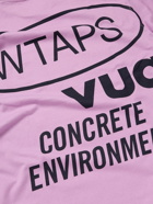 WTAPS - Logo-Appliquéd Printed Cotton-Jersey T-Shirt - Purple