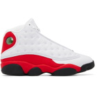 Nike Jordan White & Red Air Jordan 13 Retro Sneakers
