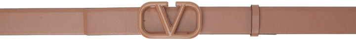 Photo: Valentino Garavani Brown VLogo Belt