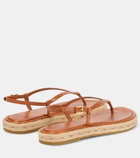 Tory Burch Thong leather espadrilles