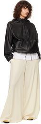 The Row Black Jilly Leather Jacket