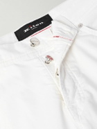 Kiton - Straight-Leg Cotton-Blend Trousers - White