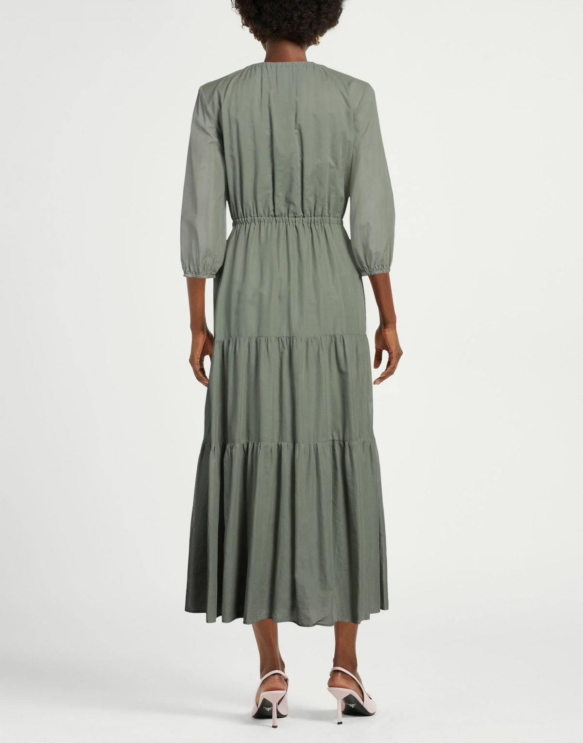 Peserico Womens Maxi dress in Sage green