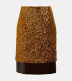 Dries Van Noten Salbina lamé midi skirt