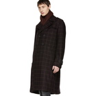 Nudie Jeans Burgundy Check Lennart Coat