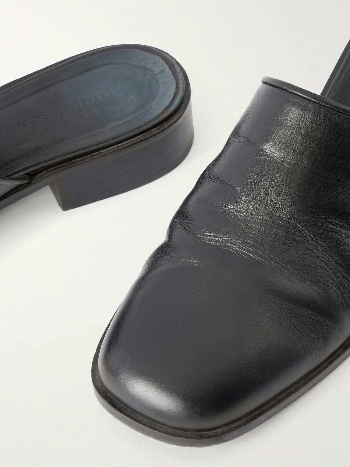 Studio Nicholson - Barlow Leather Mules - Black