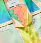 Casablanca - Camp-Collar Printed Linen Shirt - Multi