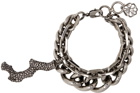 Alexander McQueen Silver Pavé Coral Bracelet