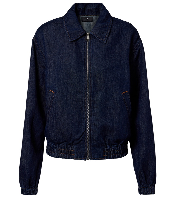 Photo: 7 For All Mankind Denim bomber jacket