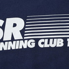 Sporty & Rich SR Running Club Crew Sweat in Navy/White