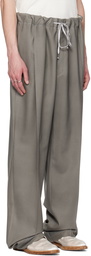 Maison Margiela Gray Stitching Trousers