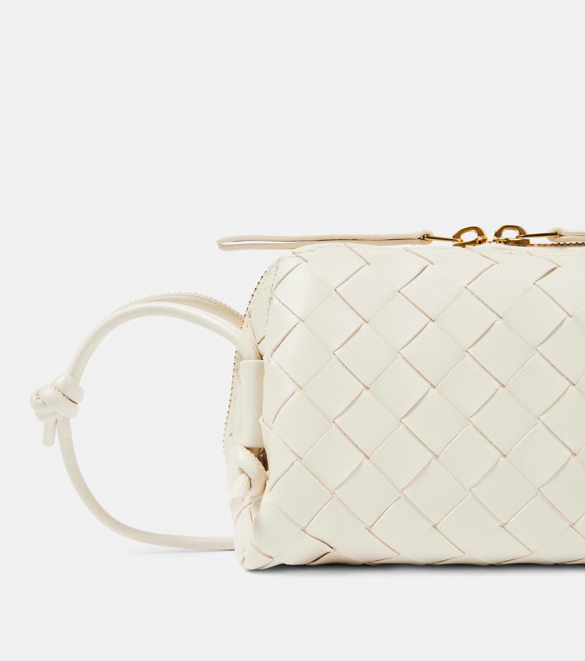 ショルダーバッグ・ポシェット BOTTEGA VENETA SAND LEATHER CONCERT CROSSBODY BAG Bottega Veneta Concert leather crossbody bag Bottega Veneta