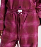 The Attico Checked cotton flannel sweatpants