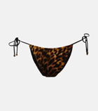 Stella McCartney - Printed high-rise bikini bottoms