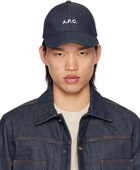 A.P.C. Indigo Charlie Baseball Cap