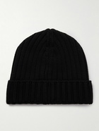 C.P. Company - Logo-Appliqued Ribbed Merino Wool Beanie